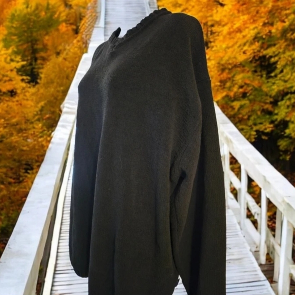 Elegant Black Turtleneck Sweater